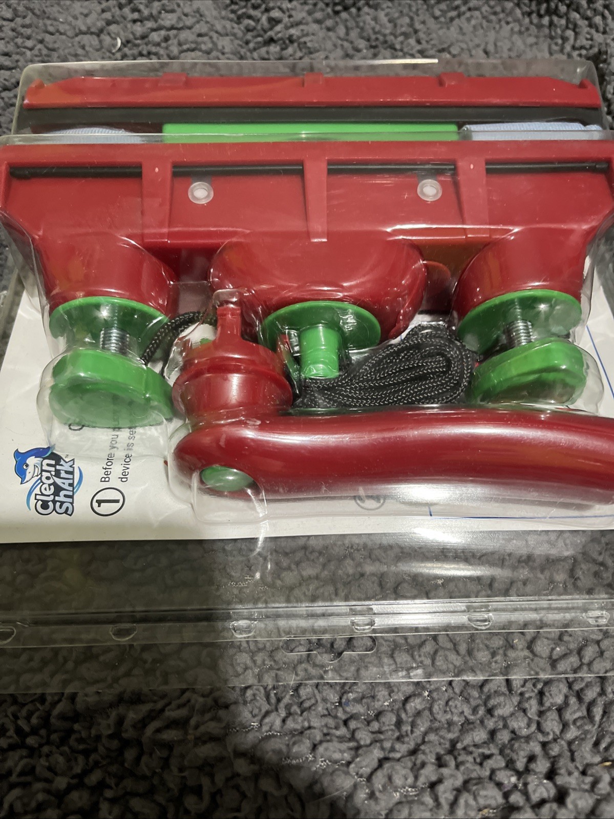 CleanShark Double Sided Magnetic Window Cleaner Tool V1 NEW SEALED