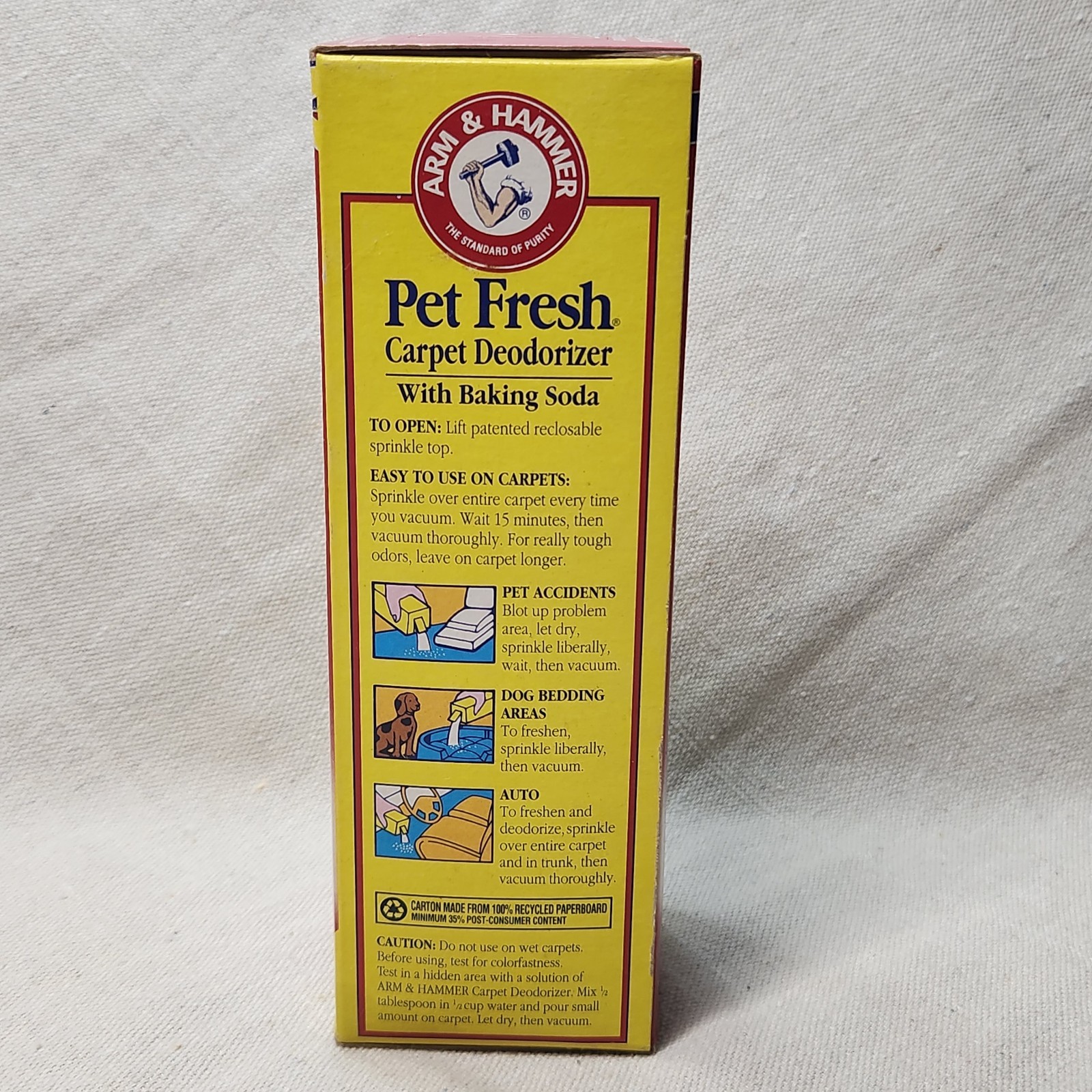 Vintage 1993 Arm & Hammer Pet Fresh Carpet Powder Deodorizer Original NOS 21 Oz
