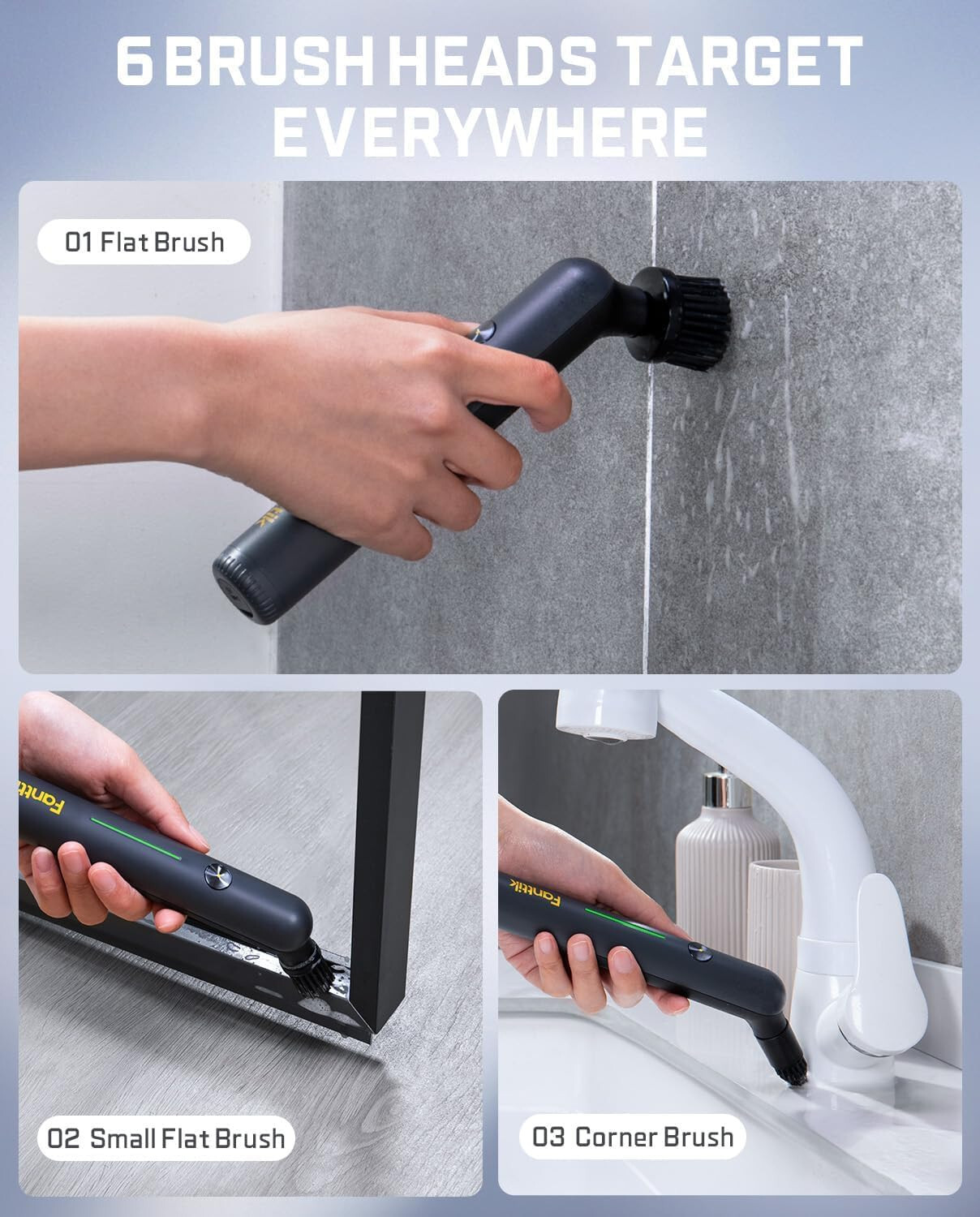 🔥Fanttik G9 Nano Electric Spin Scrubber Cordless Power Grout Brush Type-C NWT🔥