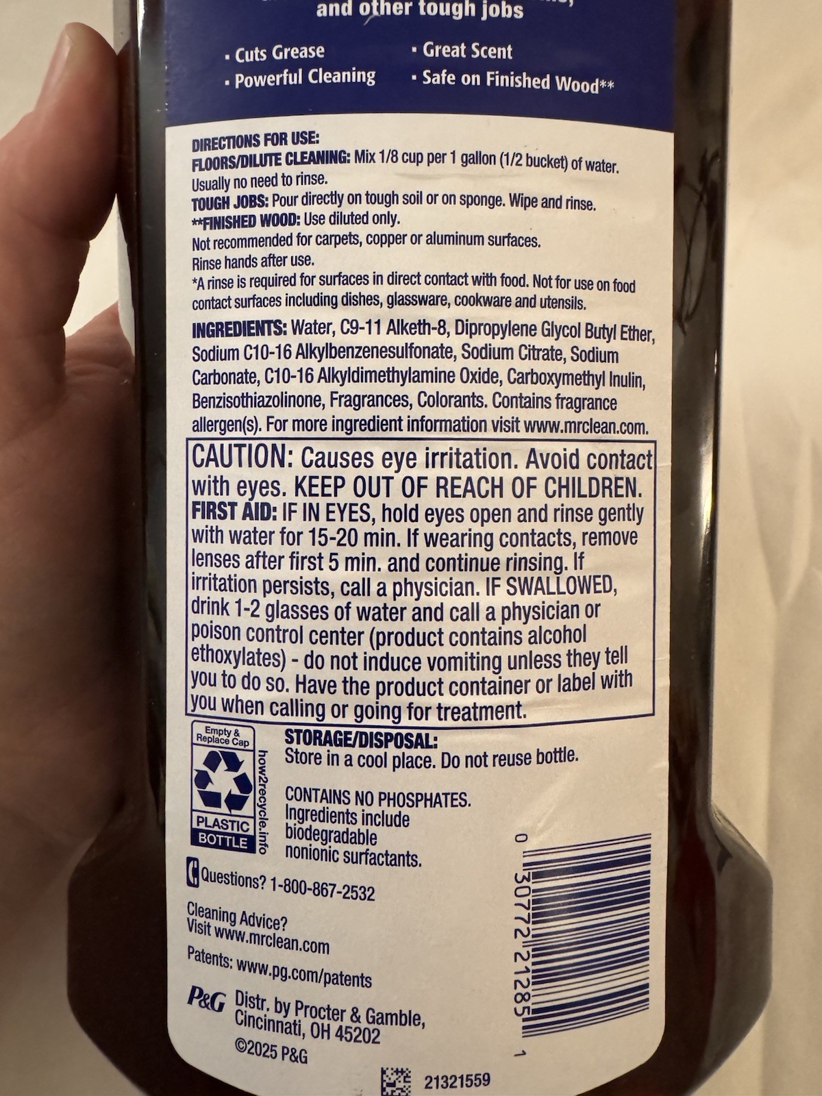 Mr. Clean Spiced Harvest All-Purpose Cleaner, 41oz New