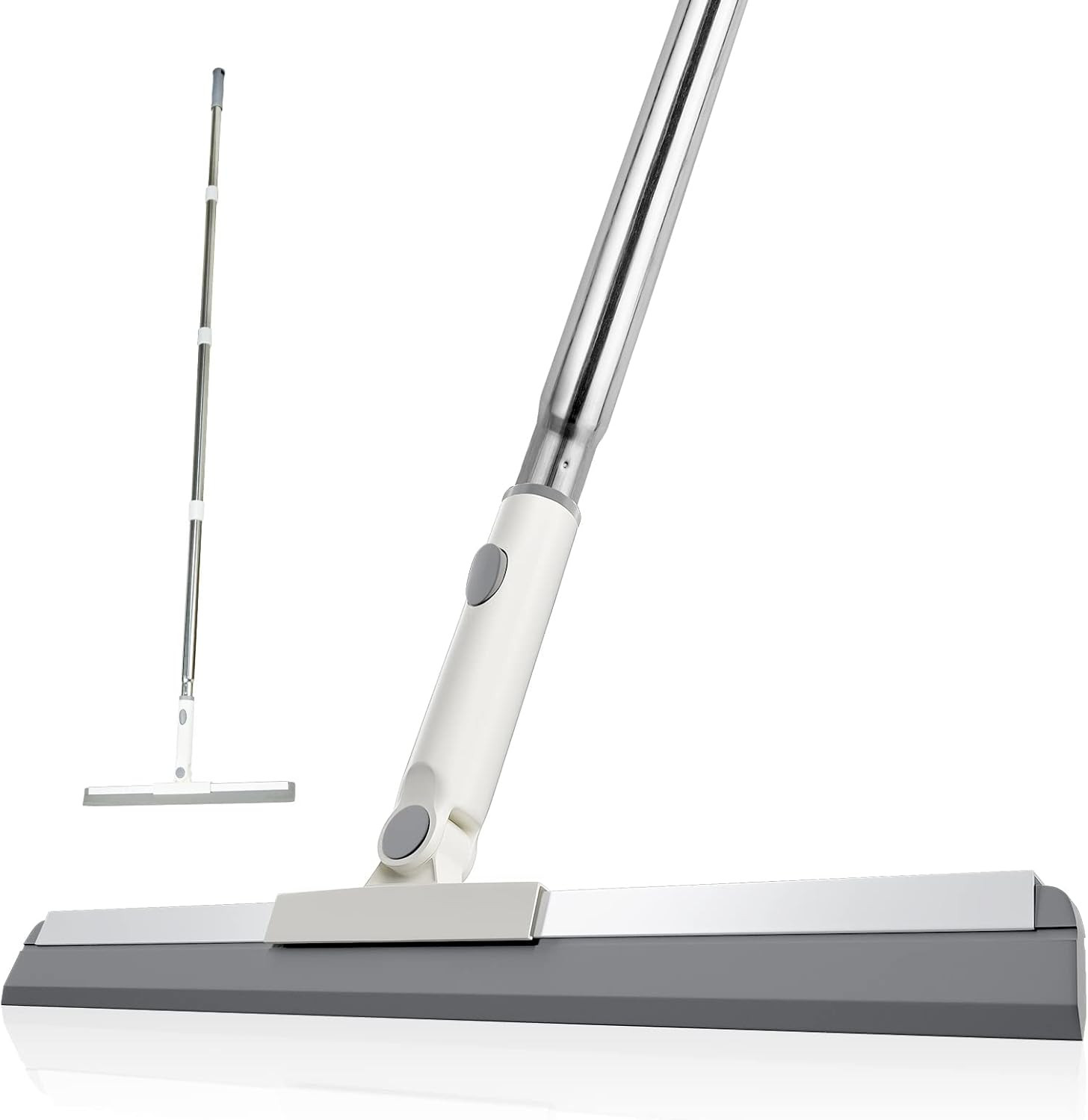 Floor Squeegee, Squeegee Broom for Floor with 62″ Long Handle, Shower Squeegee f