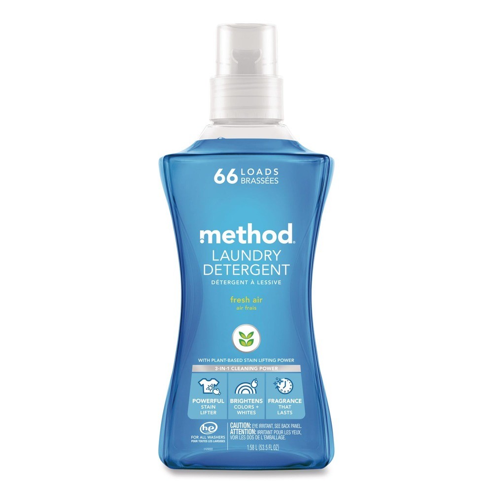 Method 318025 53.5 oz Laundry Detergent – Fresh Air Scent (4/Carton) New