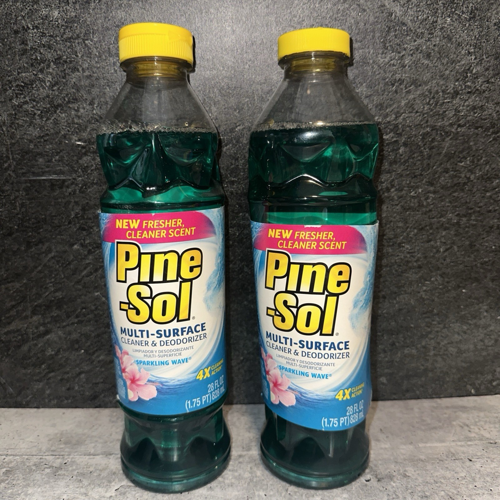 2 Lot pine sol Sparkling Wave Pine-sol Cleaner 28oz
