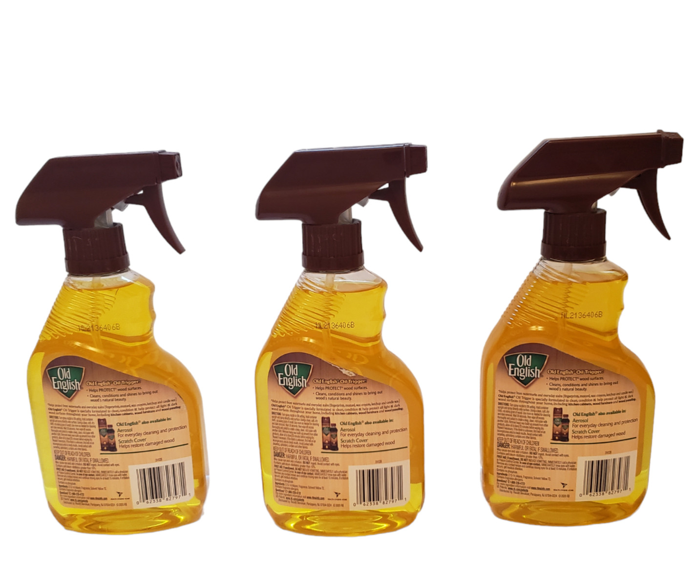 3 Pack – Old English Lemon Oil Condition Protect Wood Non-Aerosol Spray 12 fl oz