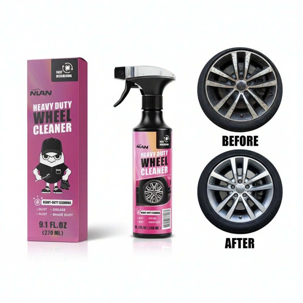 1/2/3PCS Multi-functional Remover Wheel Cleaner Heavy Duty Wheel Cleaner 270ML