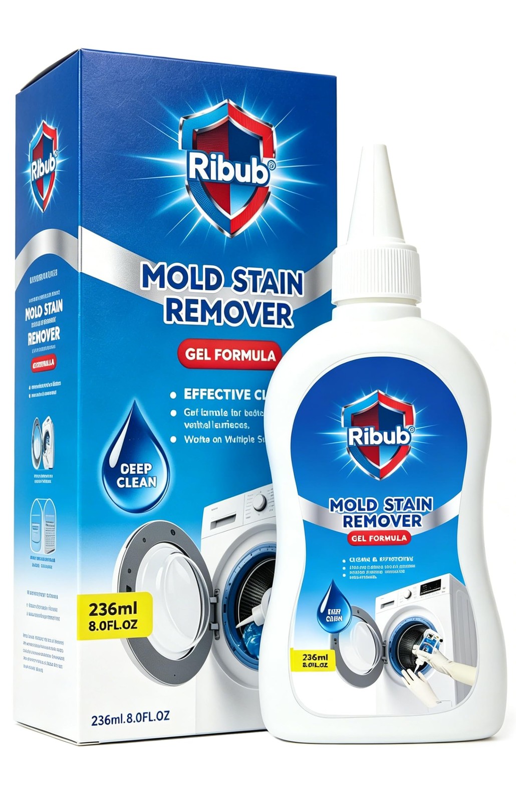 Mold Stain Remover Gel Heavy Duty Household Cleaning Gel for Washing Machine …