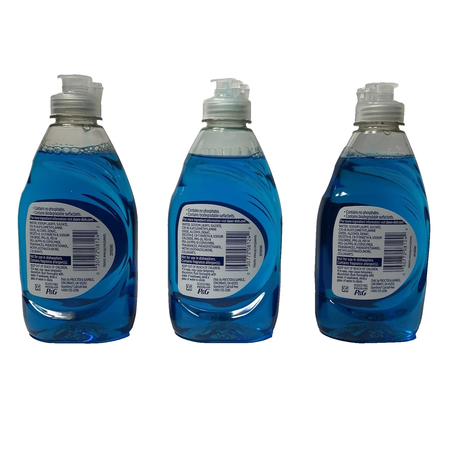 Dawn Ultra Original Scent Dishwashing Liquid Dish Soap 7.5 Oz Kitchen 3 Pack NEW