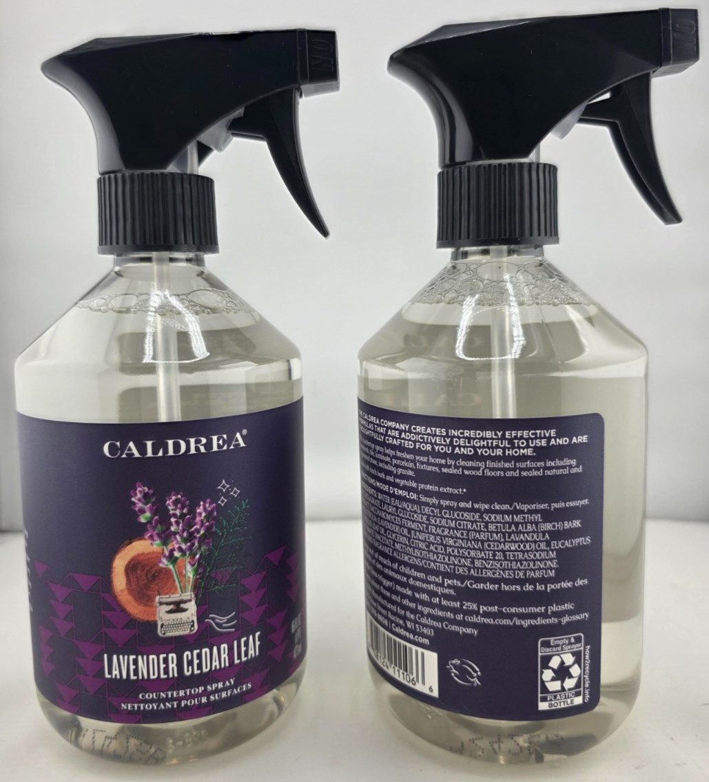 Caldrea Multi-Surface Countertop Spray, LAVENDER CEDAR LEAF ( 2 pc )
