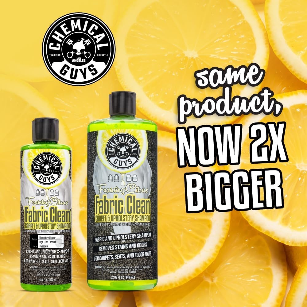 Chemical Guys Foaming Citrus Fabric Clean Carpet & Upholstery Cleaner (Car Carpe