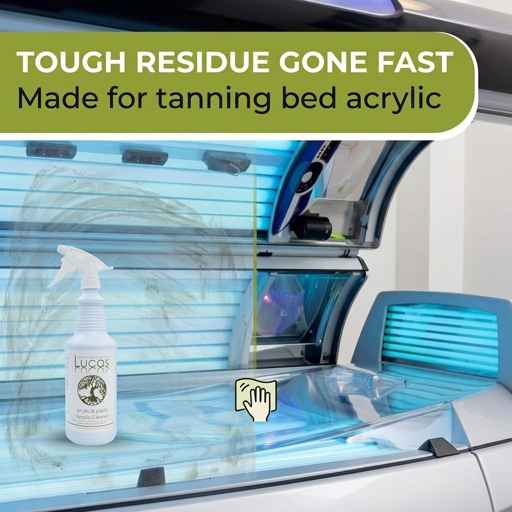 Acrylic & Plastic Cleaner Spray – Streak-Free for Plexiglass, Glass, Mirrors & M