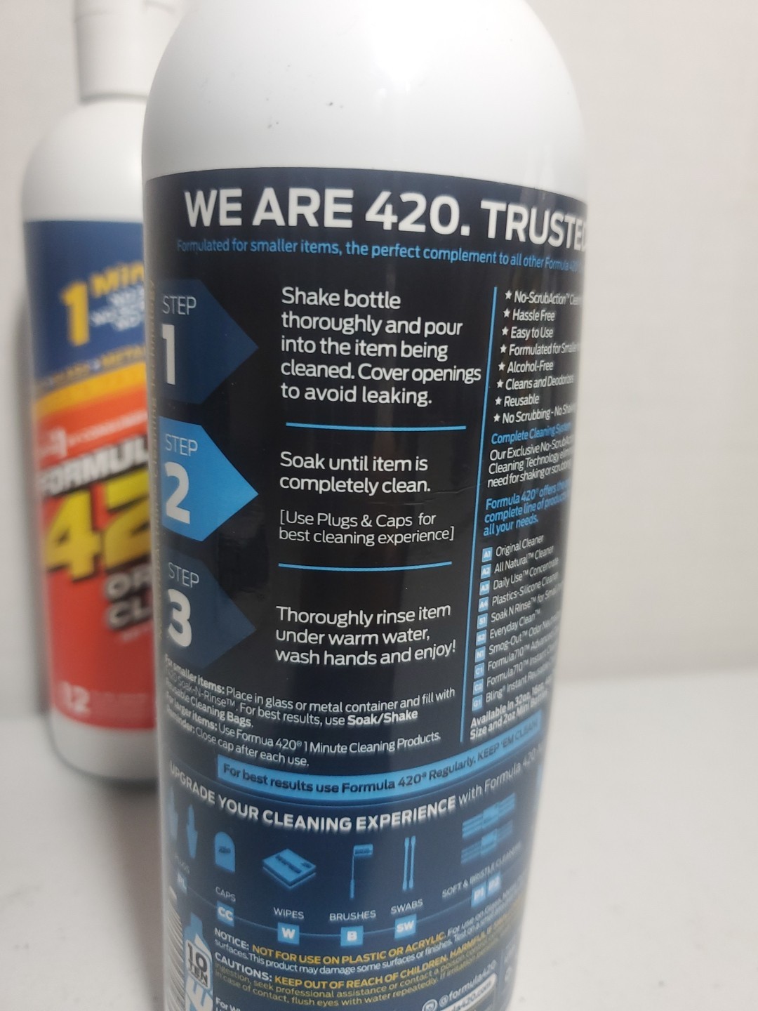 Formula 420 710 Sampler Pack Of 4 Metal Ceramic 1-Minute Cleaner 12 & 16oz