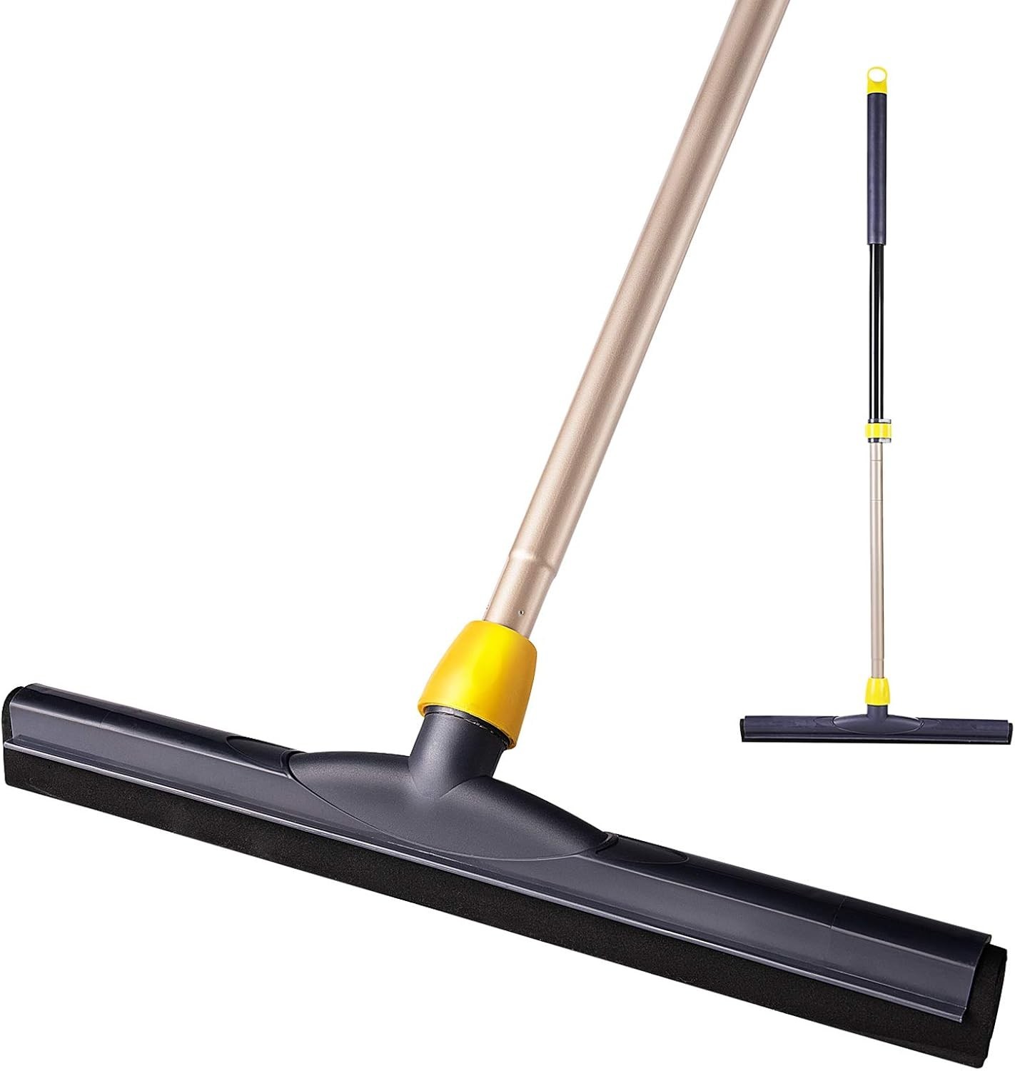 Adjustable Telescopic Floor Squeegee with EVA Foam Blade for Effortless Cleaning