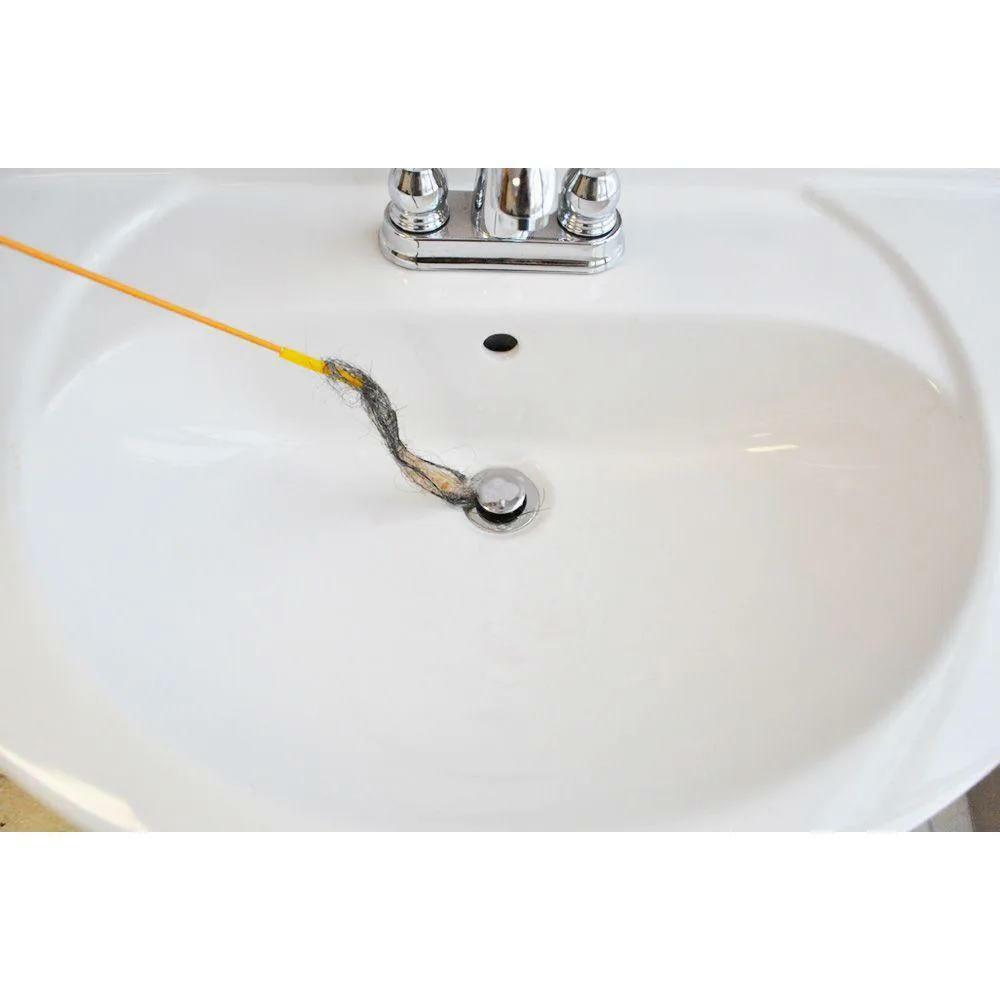 Flexisnake Drain Weasel Drain Clog Remover With Rotating Handle and Two Wands