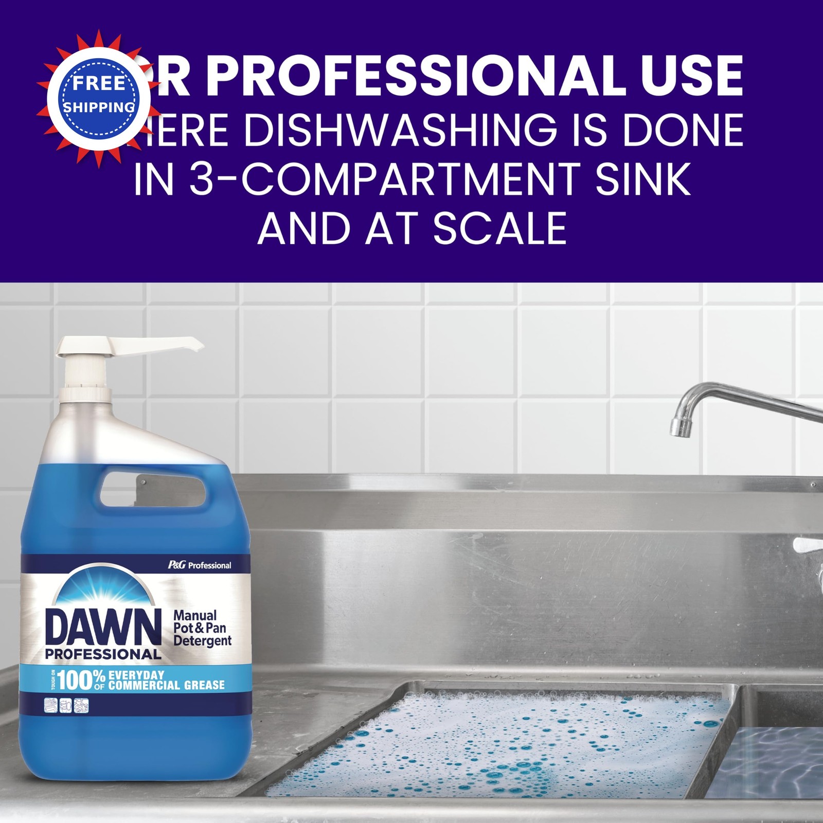 Dawn Professional Dishwashing Liquid Soap Detergent Bulk Degreaser 5 g