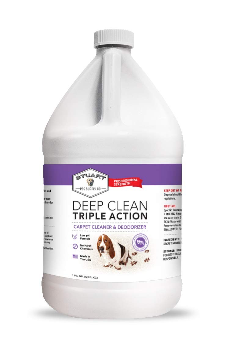 3X Carpet Cleaner Solution & Deodorizer, Concentrated, 128 fl oz
