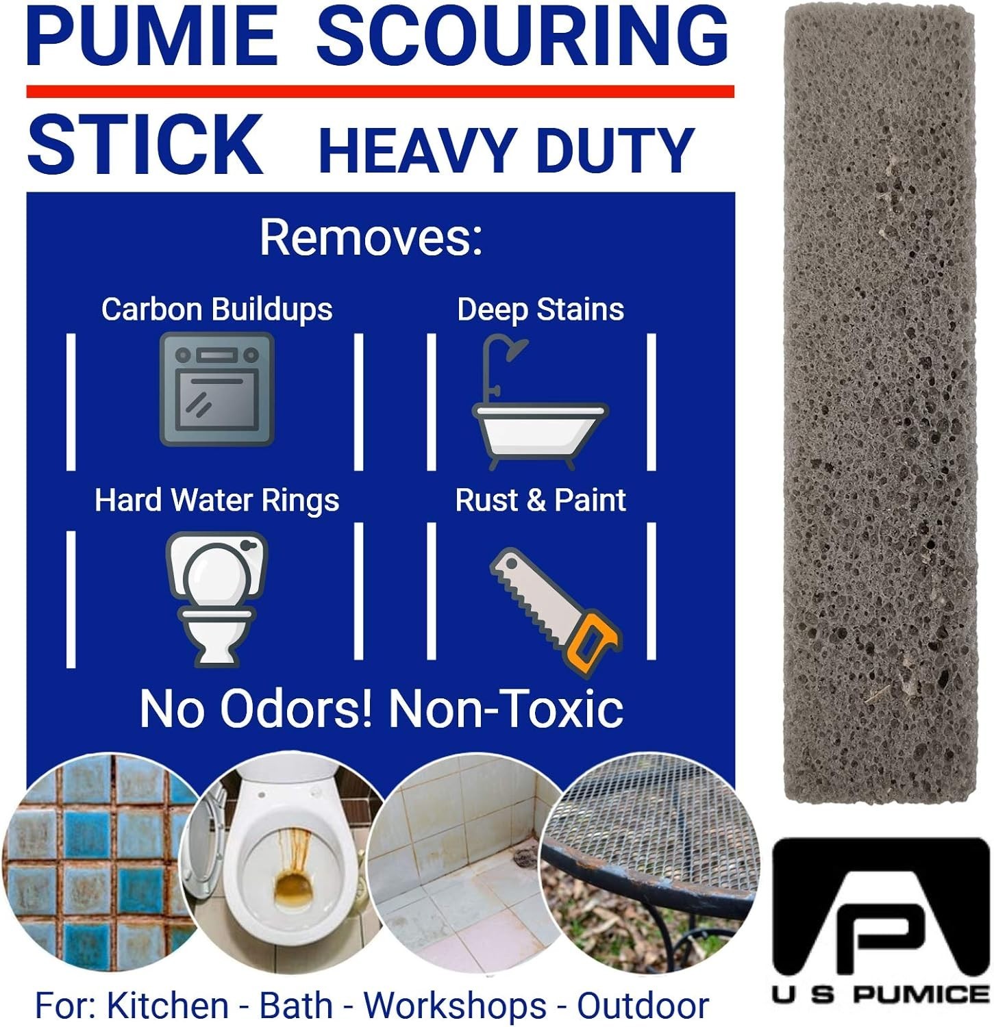 Eco-Friendly 3-Pack Pumice Cleaning Sticks – Safe for Homes with Kids & Pets