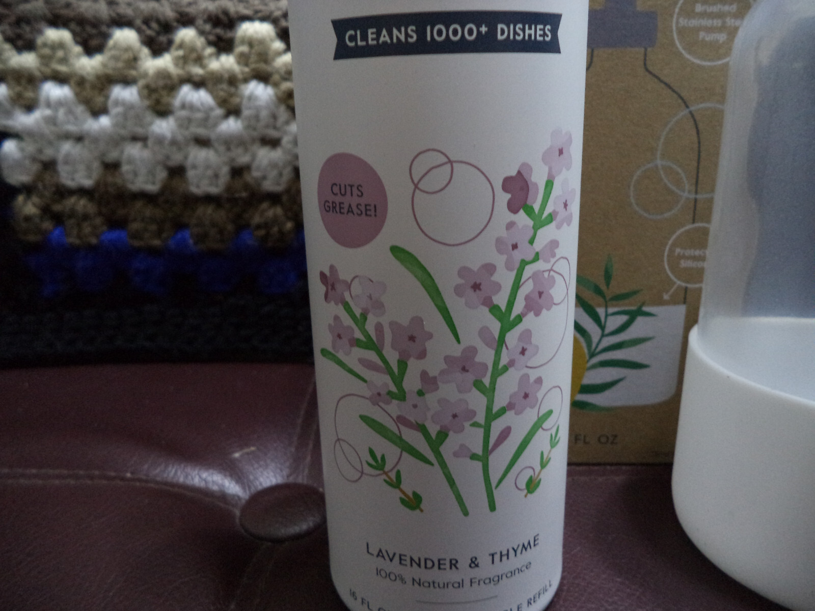 BUNDLE LOT GROVE LAVENDER THYME ULTIMATE DISH SOAP & GLASS PUMP DISPENSER COMBO