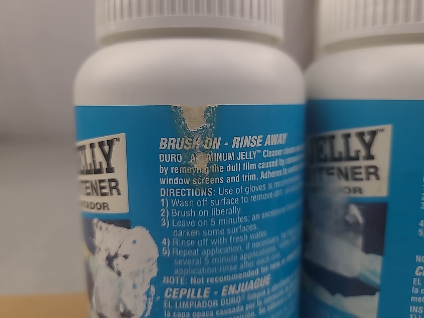 2x Duro by Loctite Aluminum Jelly Cleaner & Brightner 8 Fl Oz