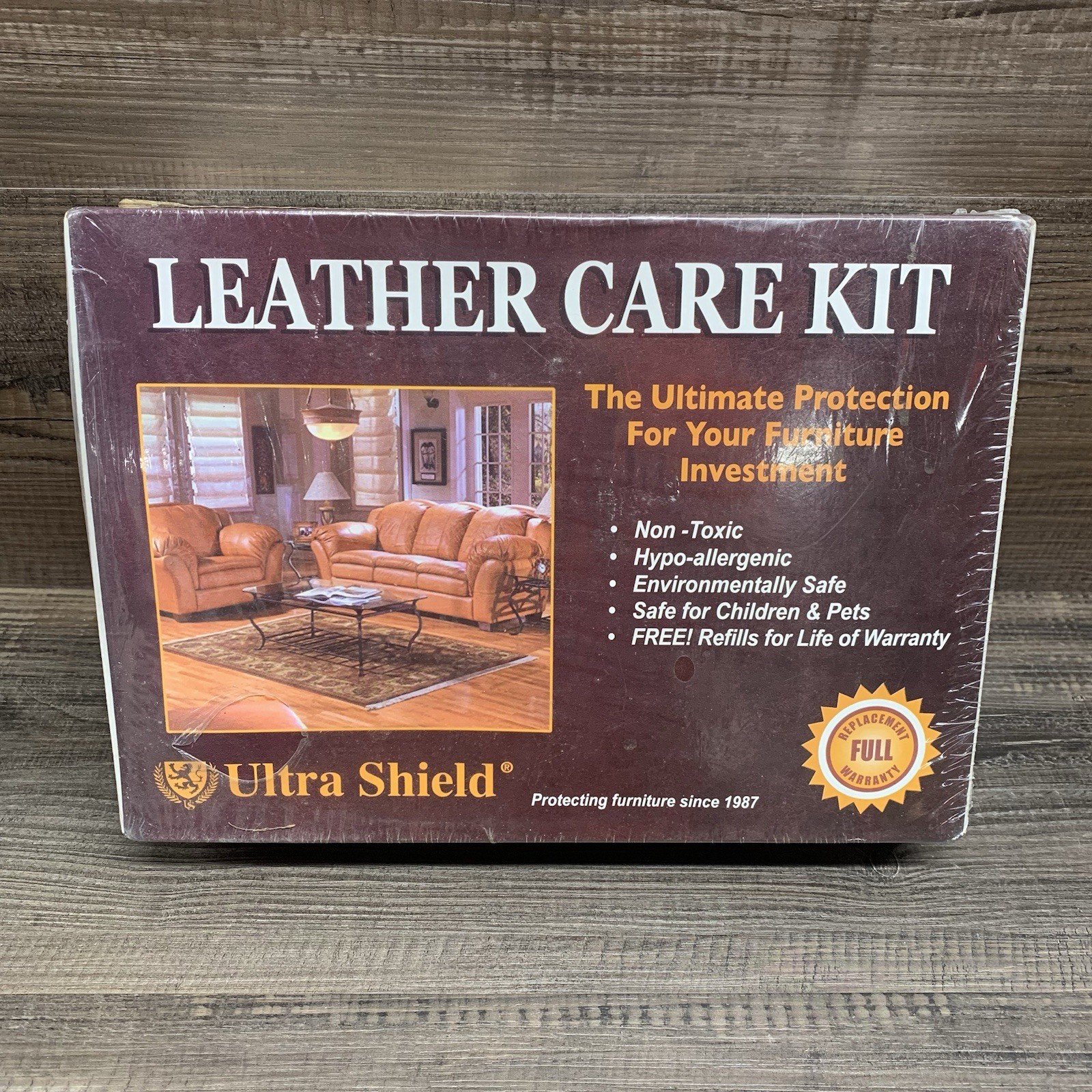 Ultra Shield Leather Care Kit Non Toxic Pet Safe Furniture Cleaner Conditioner