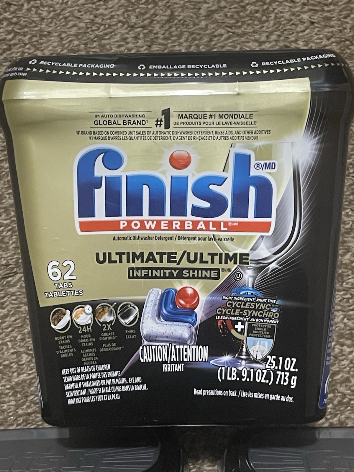 *New* 3 x Finish Ultimate – Automatic Dishwasher Detergent – 186 Tabs (62 x 3)