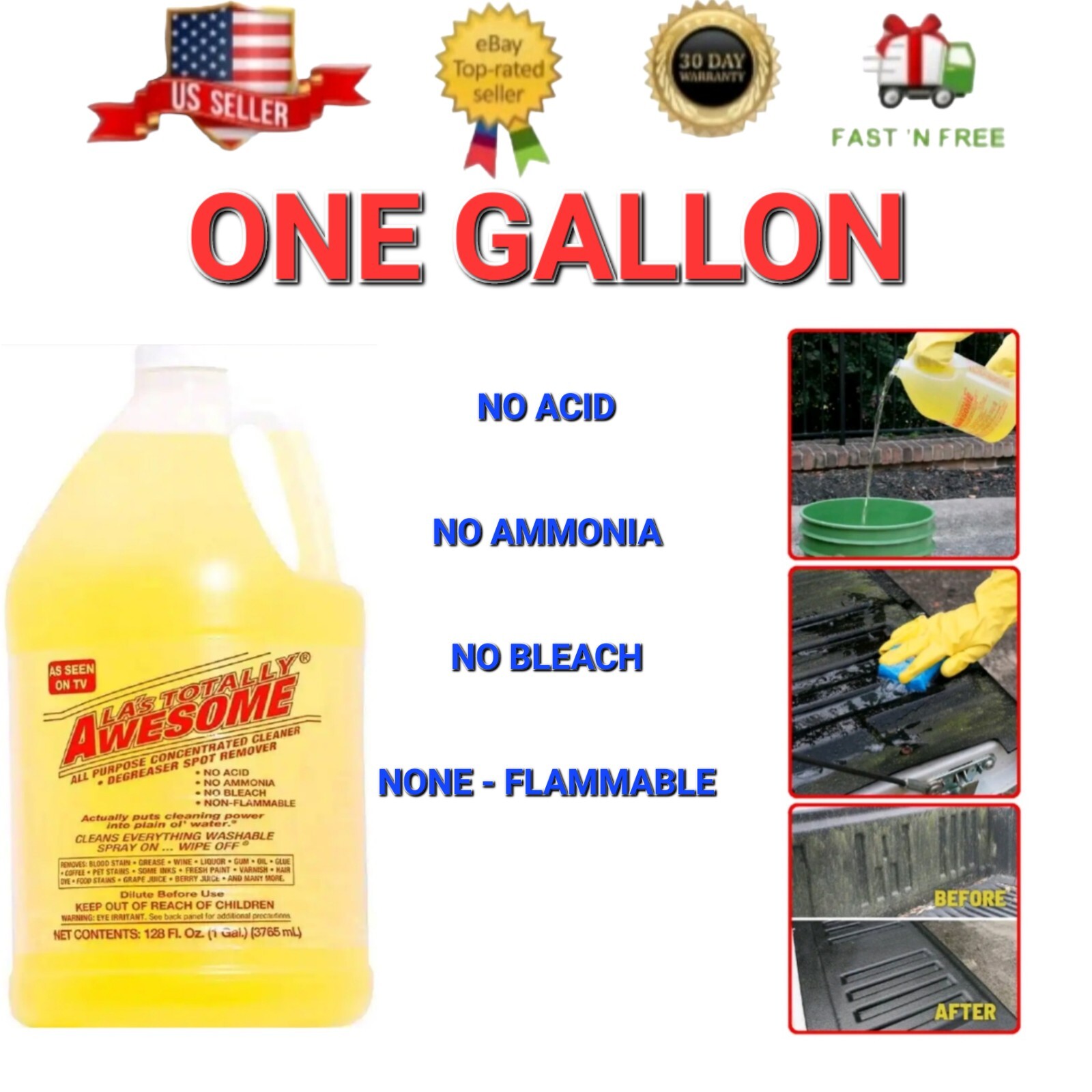 LA’s Totally Awesome All-Purpose Cleaner Concentrate 1 One gallon Refill