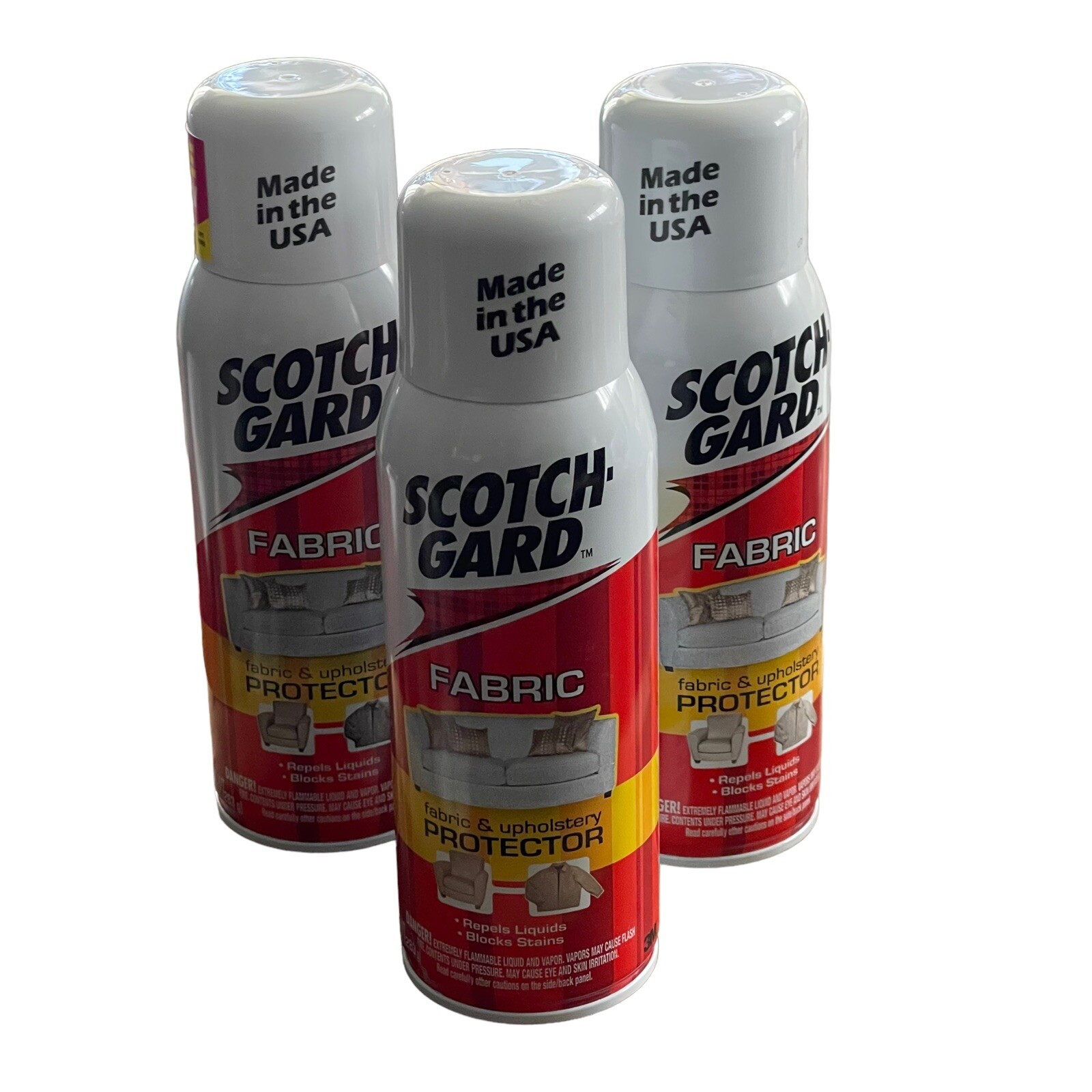 Scotchgard 3M Fabric & Upholstery Protector 10 oz Old Formula New 2007 Lot Of 3