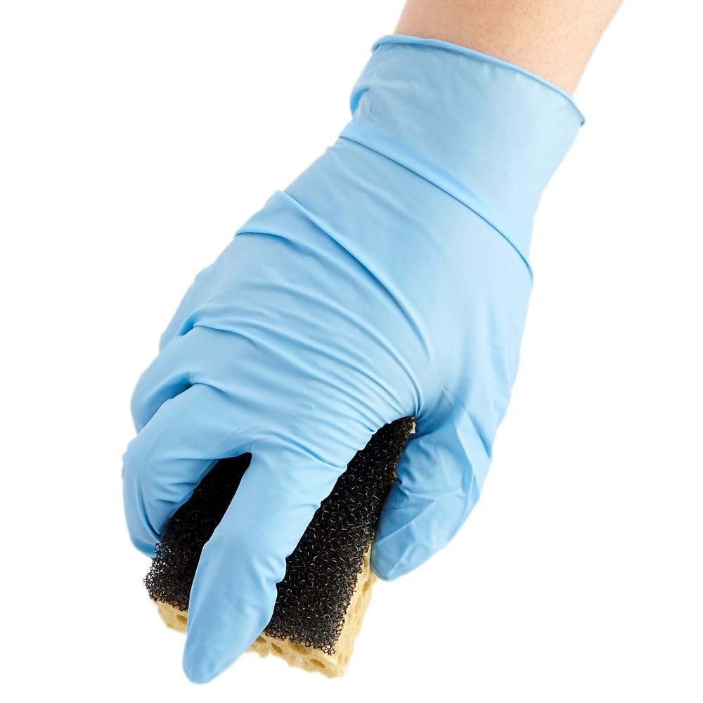 ForPro Disposable Nitrile Gloves, Chemical Small (Pack of 100), Blue