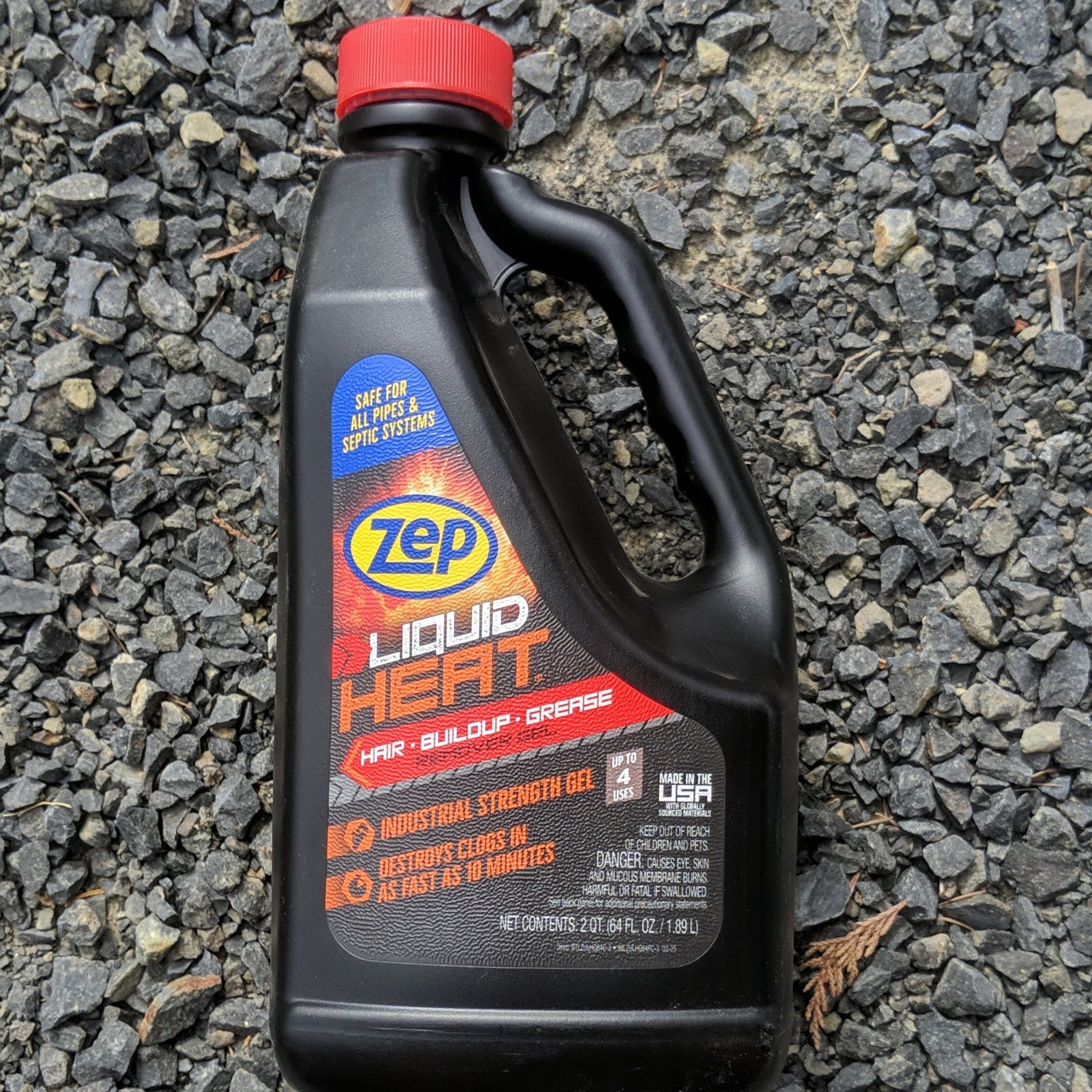 Zep Liquid Heat Gel Industrial Drain Opener