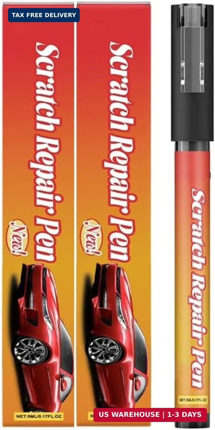 Car Scratch Remover Pen, 2Pcs Magic Car Paint Scratch Repair Pen Professional Re