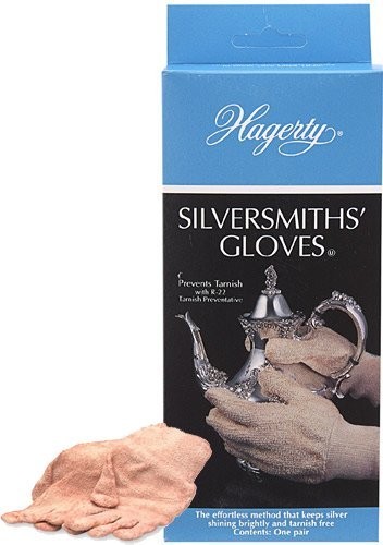 Hagerty Silversmith’s Gloves, 1 Pair – Clean, 2 Count (Pack of 1), Silver