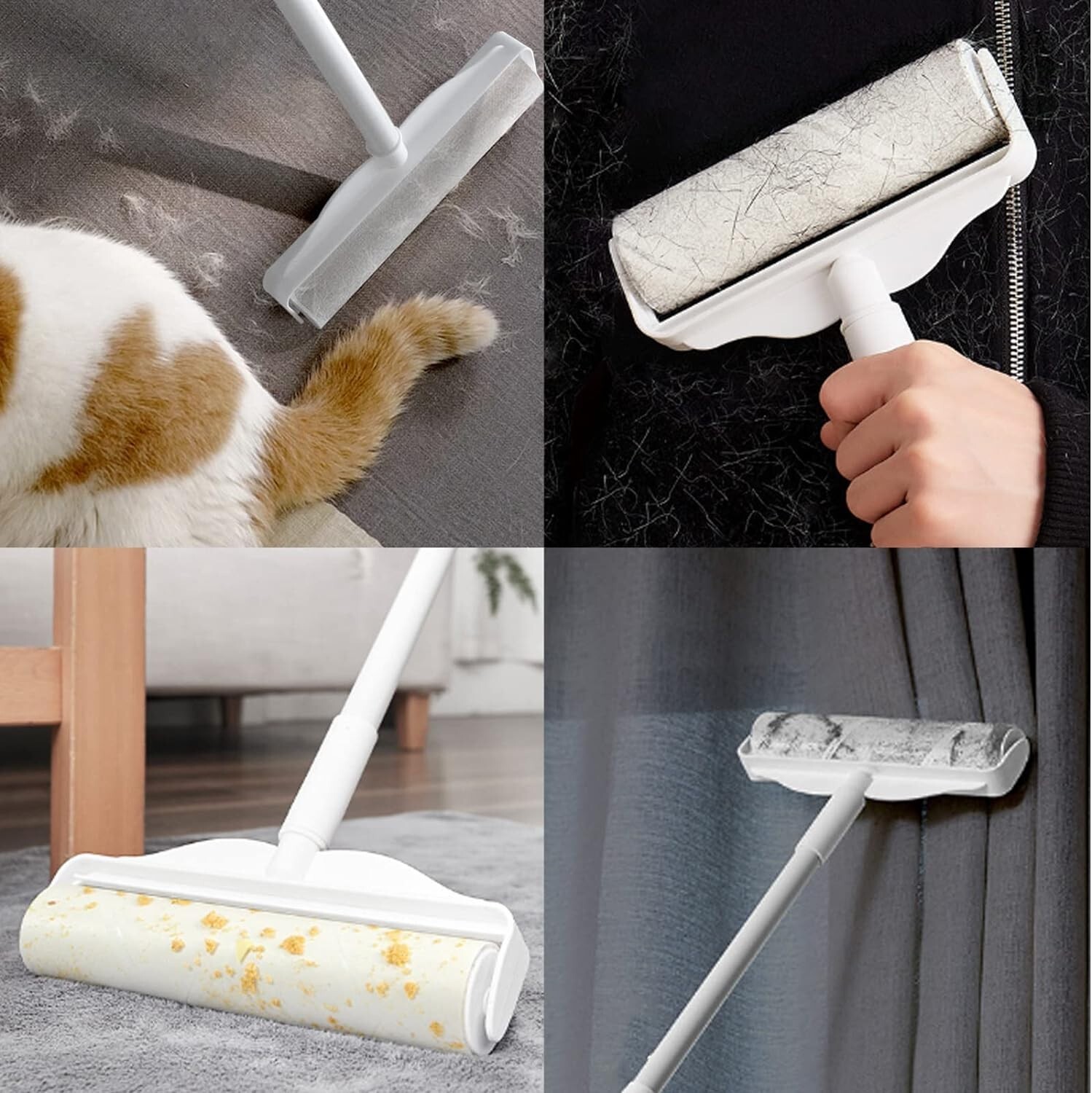 Pet Hair Remover Large Lint Rollers Broom 9.45″ Wide Floor Carpet Lint Cleaner