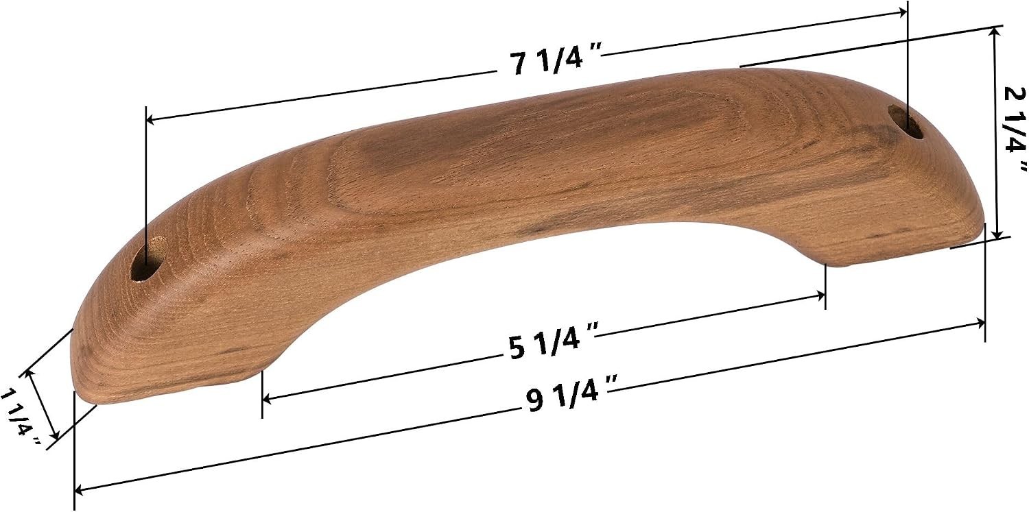 Teak Wood Handle Grab Handrail for Boat and RV