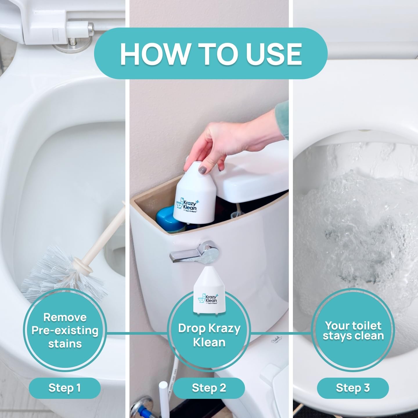 Pro Toilet Cleaner, Household Cleaning Solution, Natural Long Lasting Toilet …