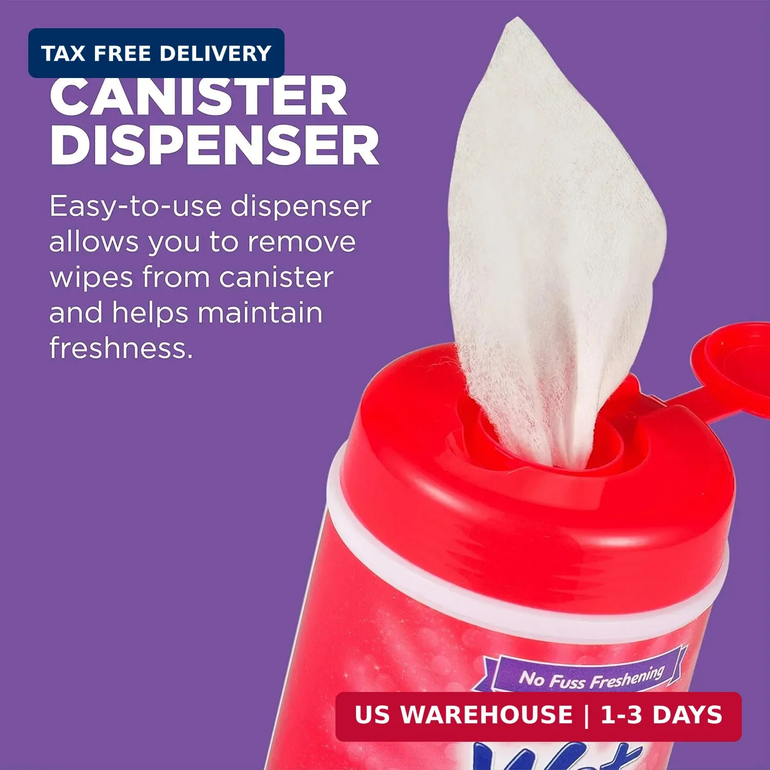 Wet Ones for Cats Freshening Wipes, Multi-Purpose Cat Grooming Wipes with Aloe V