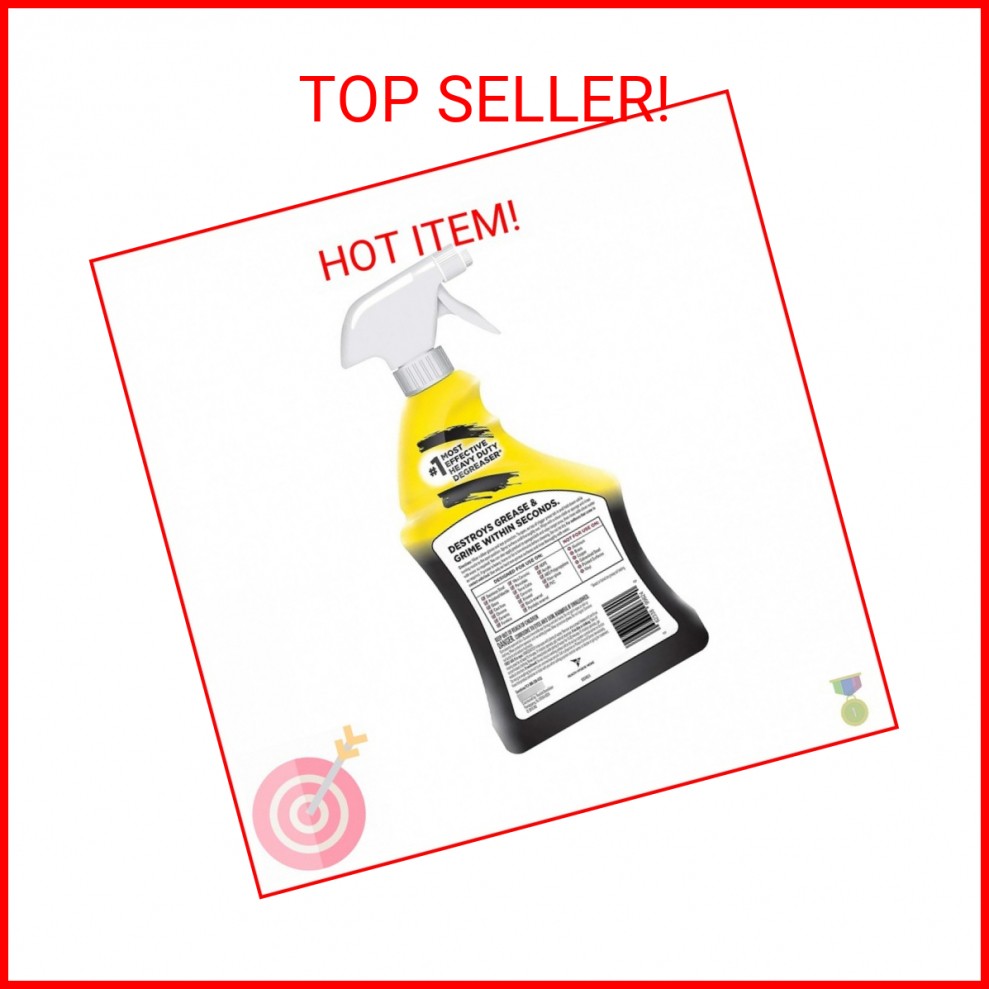 Easy-Off Heavy Duty Degreaser Cleaner Spray, Kitchen Degreaser, 32 Oz