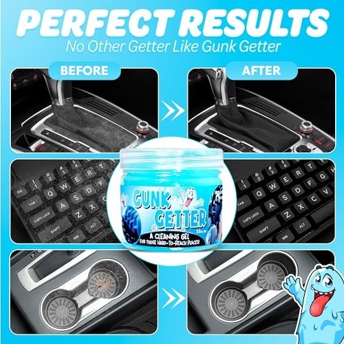 12 Pack Cleaning Gel for Hard-to-Reach Areas, Dust & Crumb Remover for Home & Au
