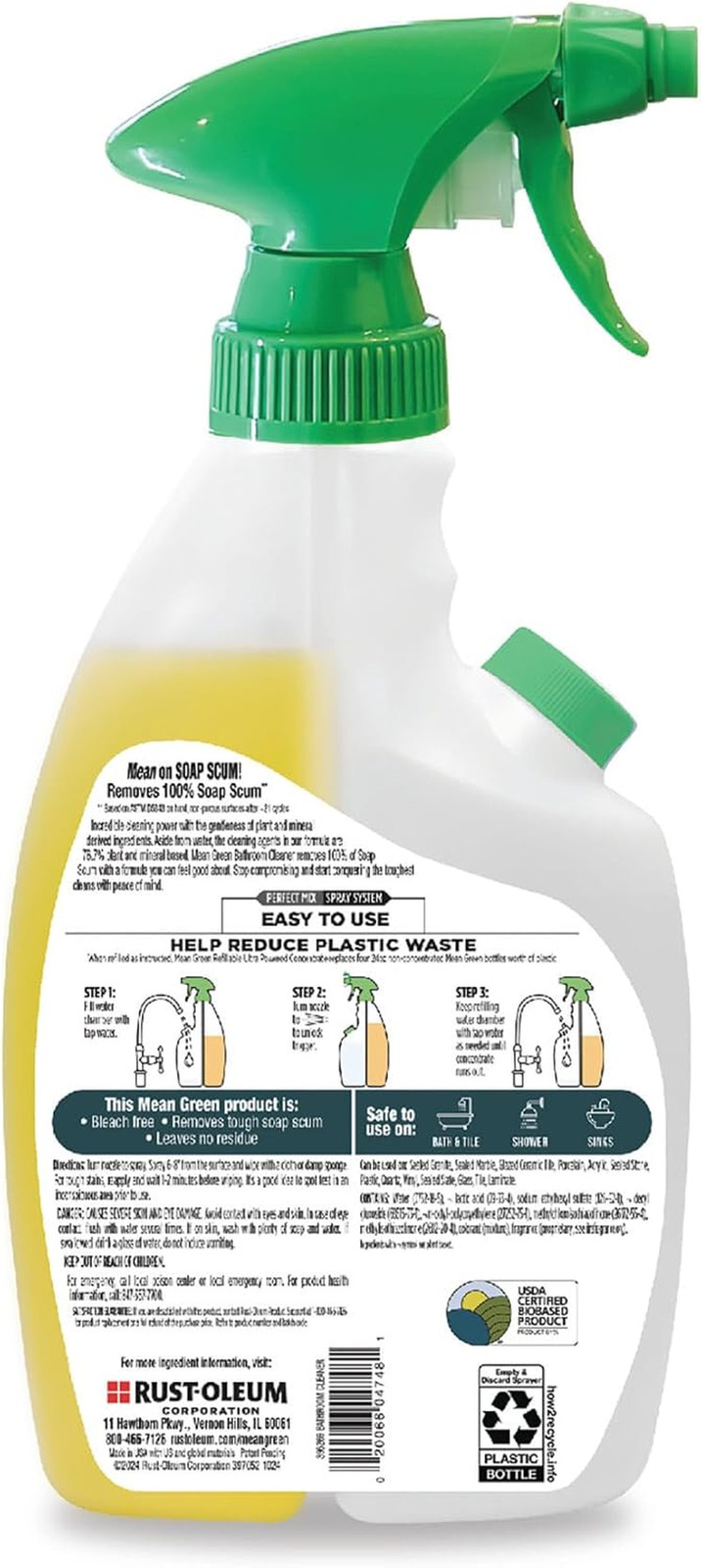 Refillable Ultra Powered CONCENTRATE Bathroom Cleaner, Tropical Breeze, 14.3 …