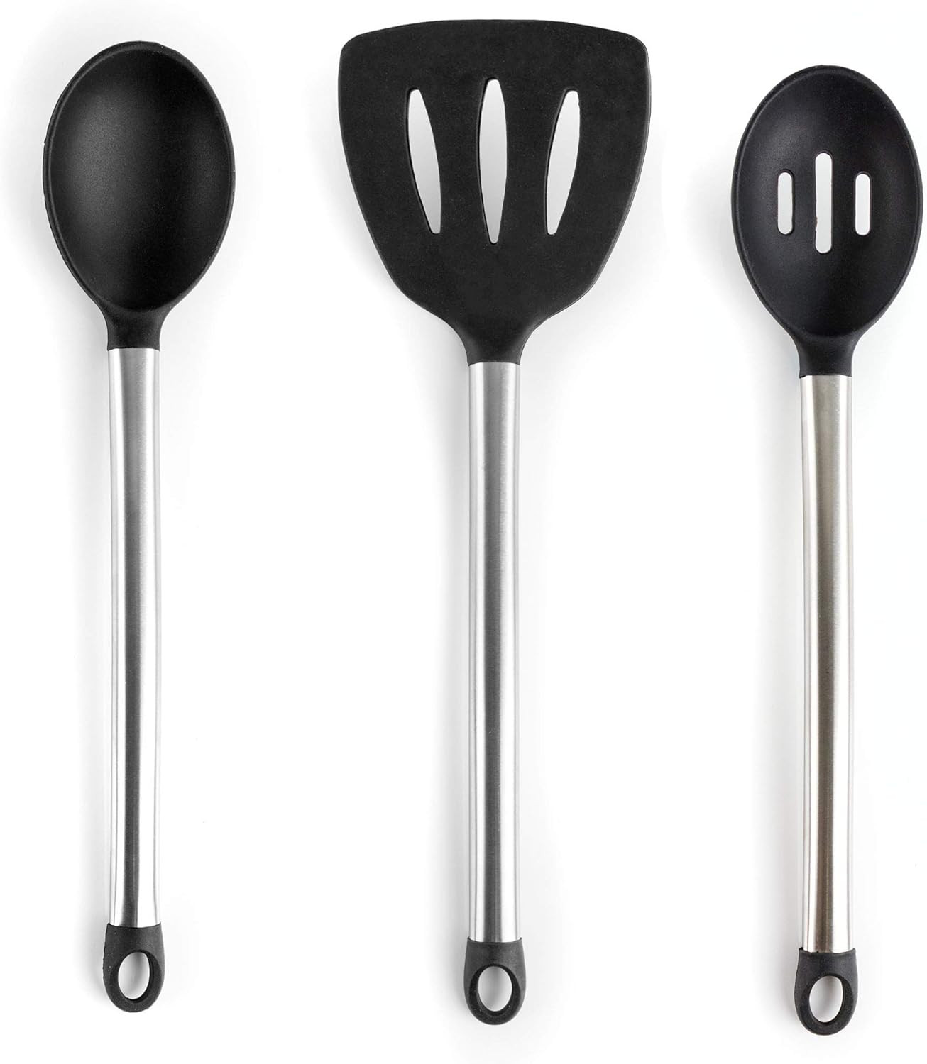 Tool Black Utensil Set, 14 Piece, Gray and Stainless Steel