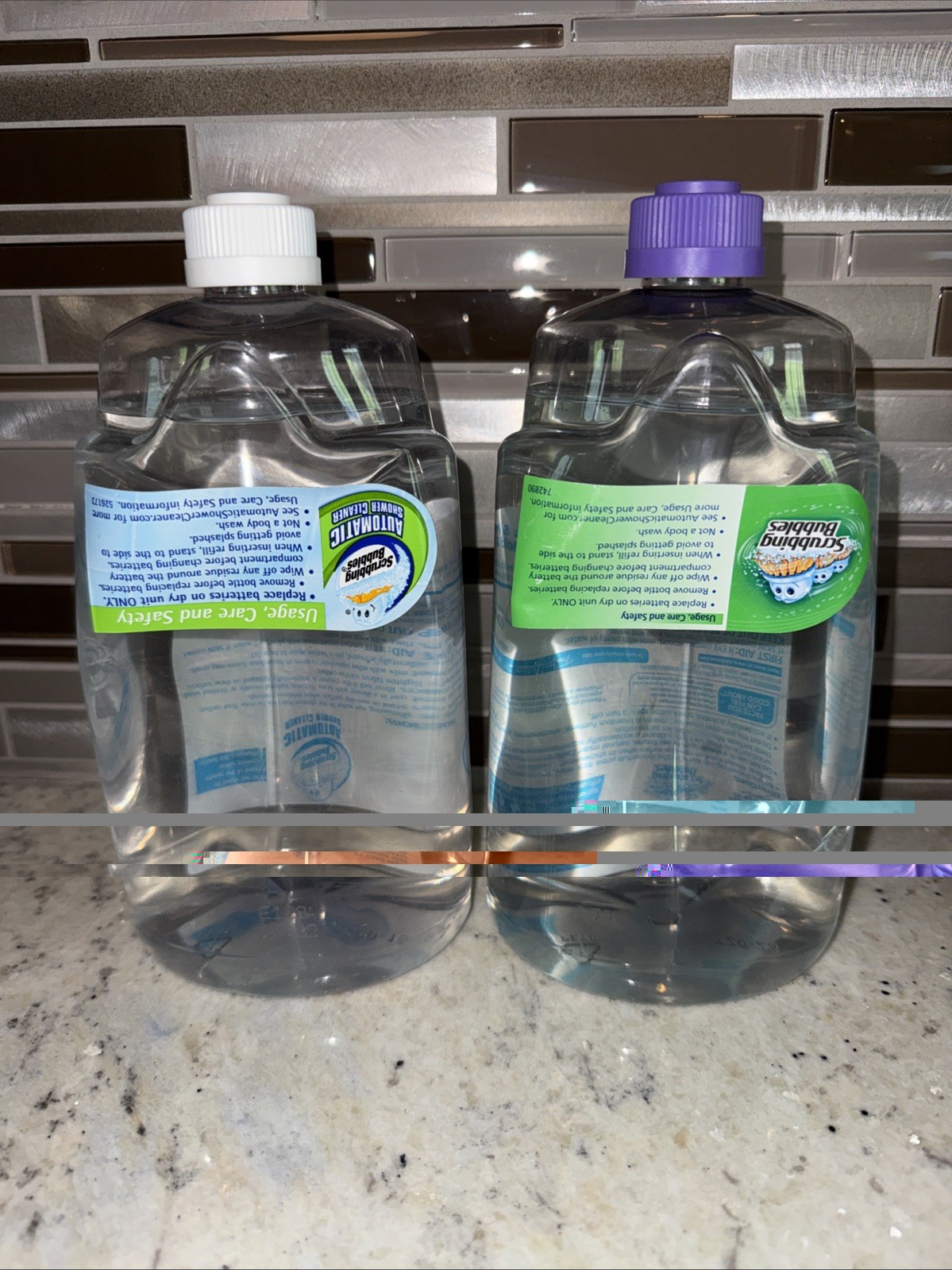 2 Scrubbing Bubbles Automatic Shower Cleaner Refills Original Scent & Spa Lot
