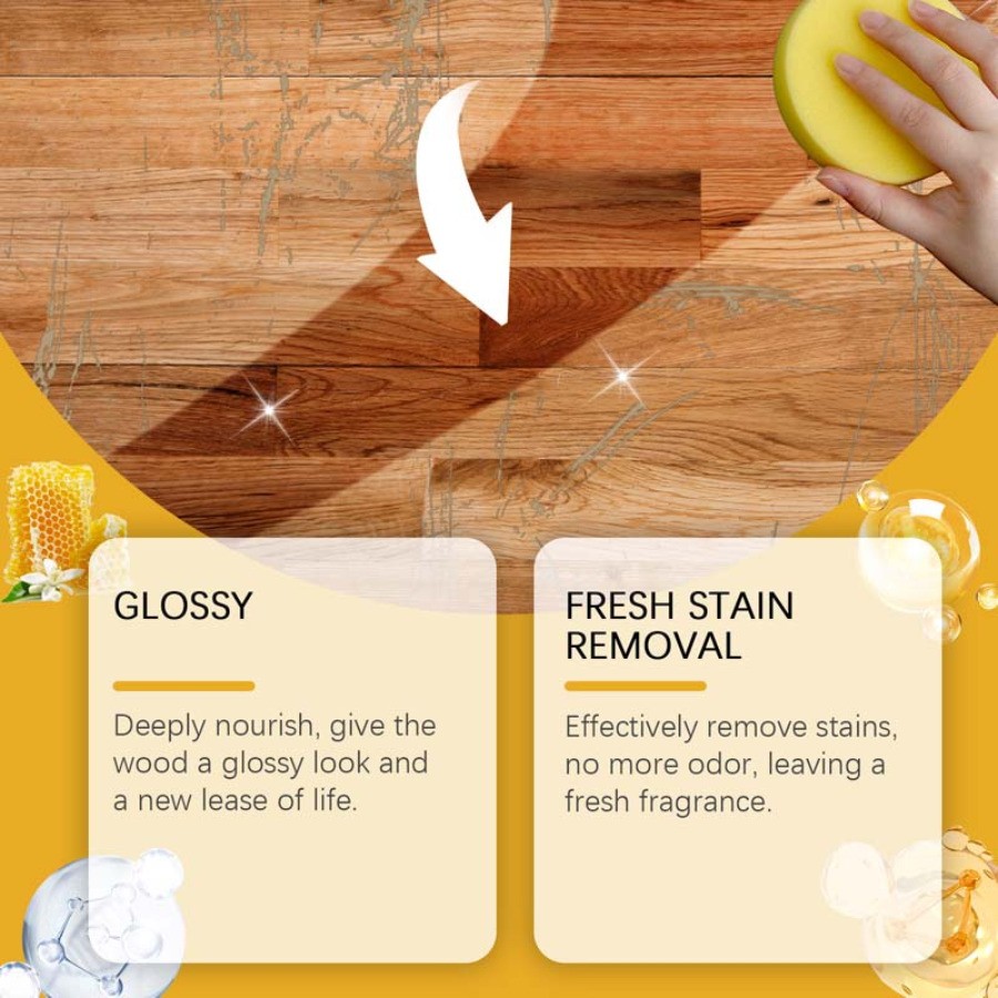 Beeswax Spray, Beeswaxs Essential Oil Wax, Multi-Purpose Furniture Wood Cleaner
