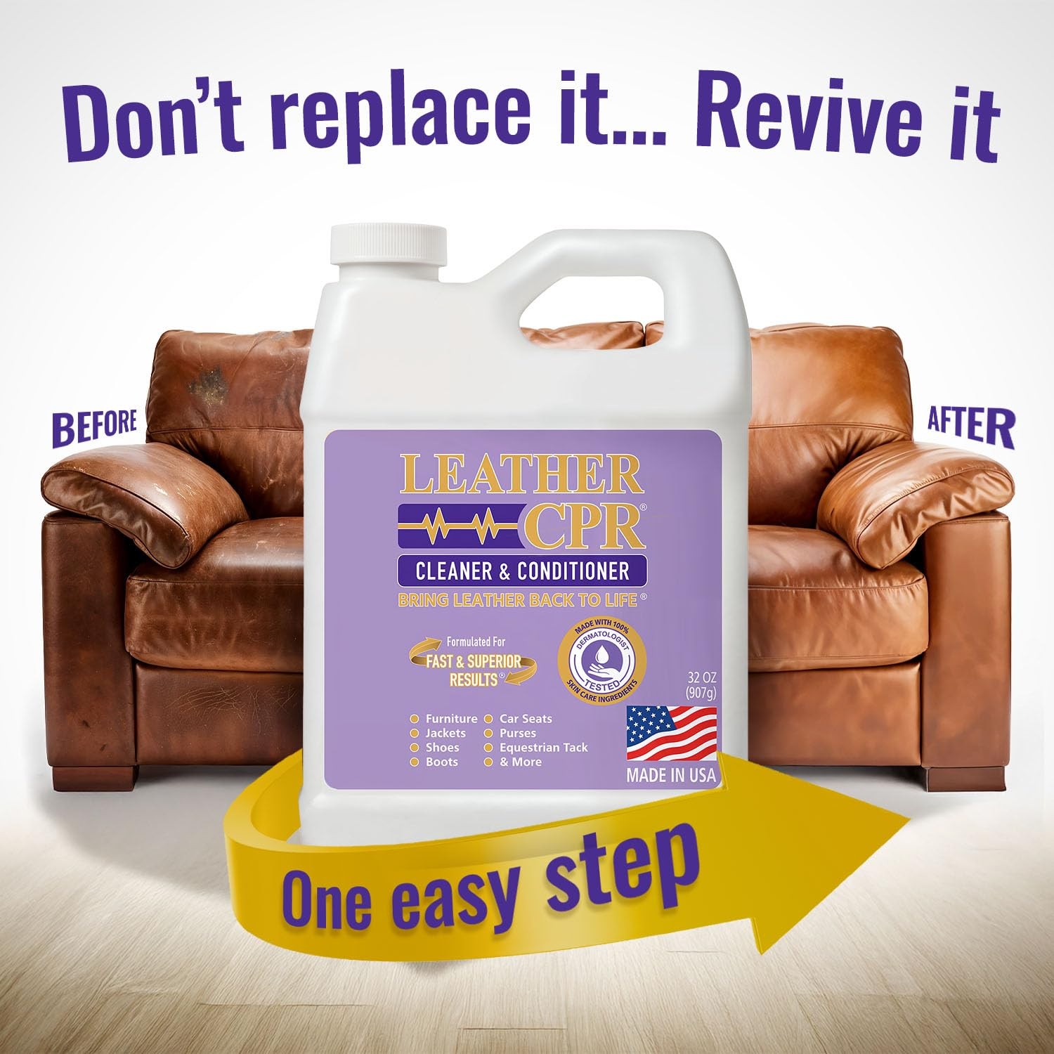 Leather Cleaner And Conditioner – Leather Conditioner For Couch, Leather Cond…