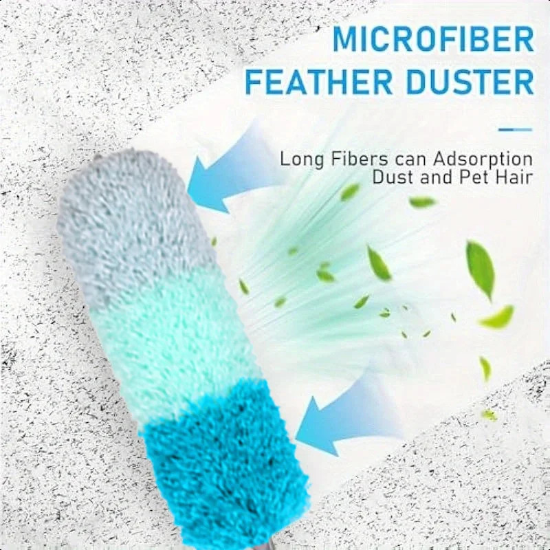 Telescopic Microfiber Duster, for Ceiling & High Places. 45X7Cm, Extendable Hand
