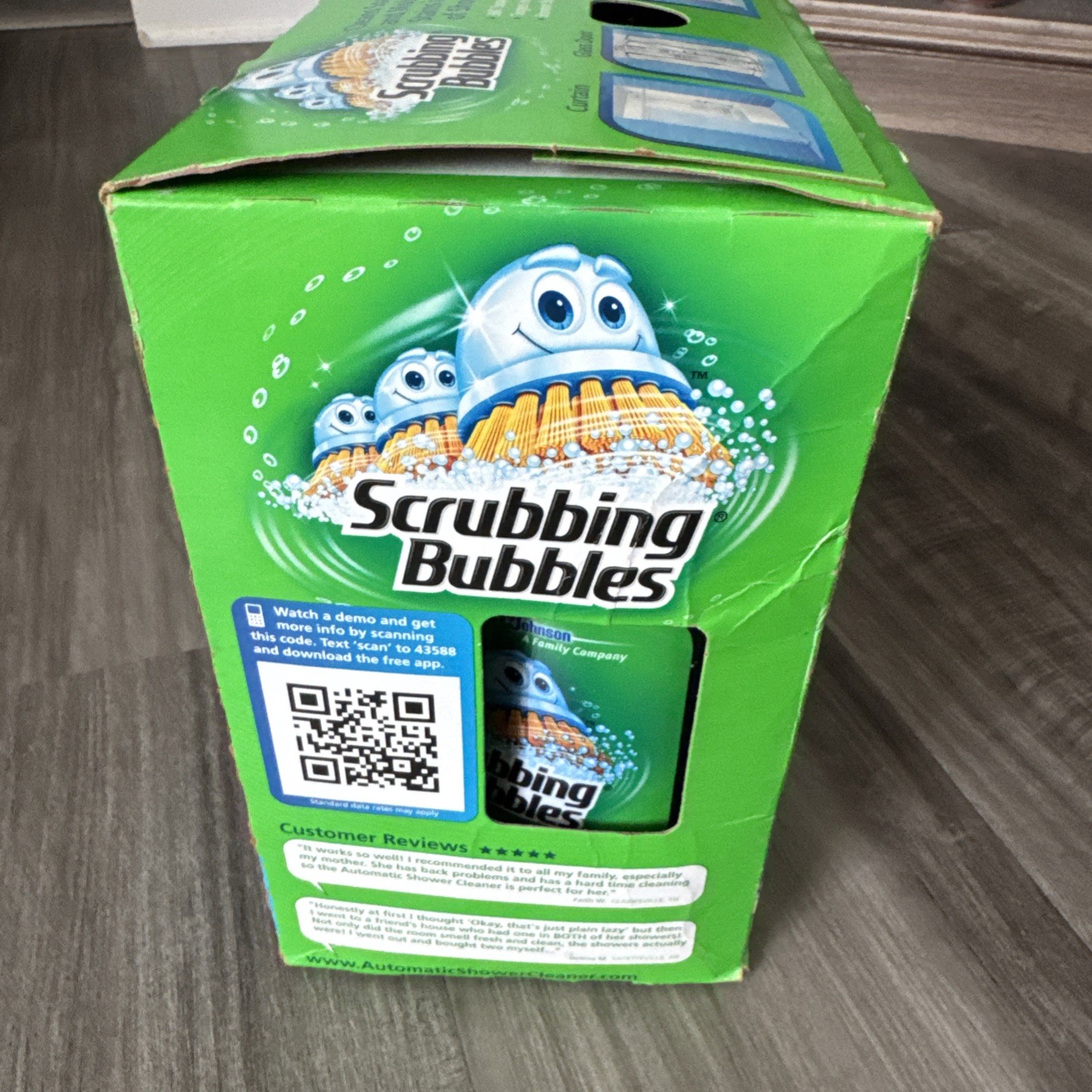 NEW Scrubbing Bubbles Automatic Shower Cleaner Bathroom 2 Button Booster Set Kit