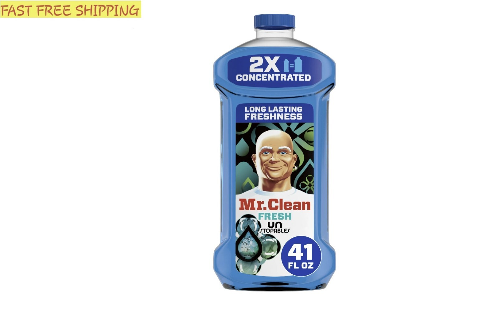 Mr. Clean 2X Concentrated Multi Surface Cleaner with Unstopables Fresh Scent …