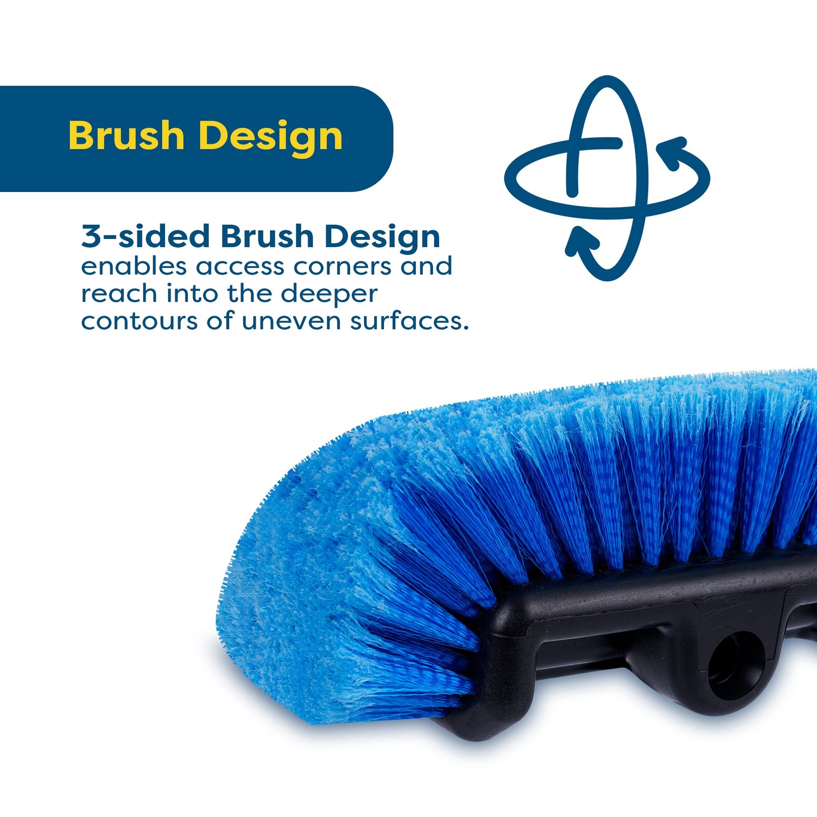 SCRUBIT 12″ Car Wash Brush with Soft Bristles for Car Truck Boat Deck & House…