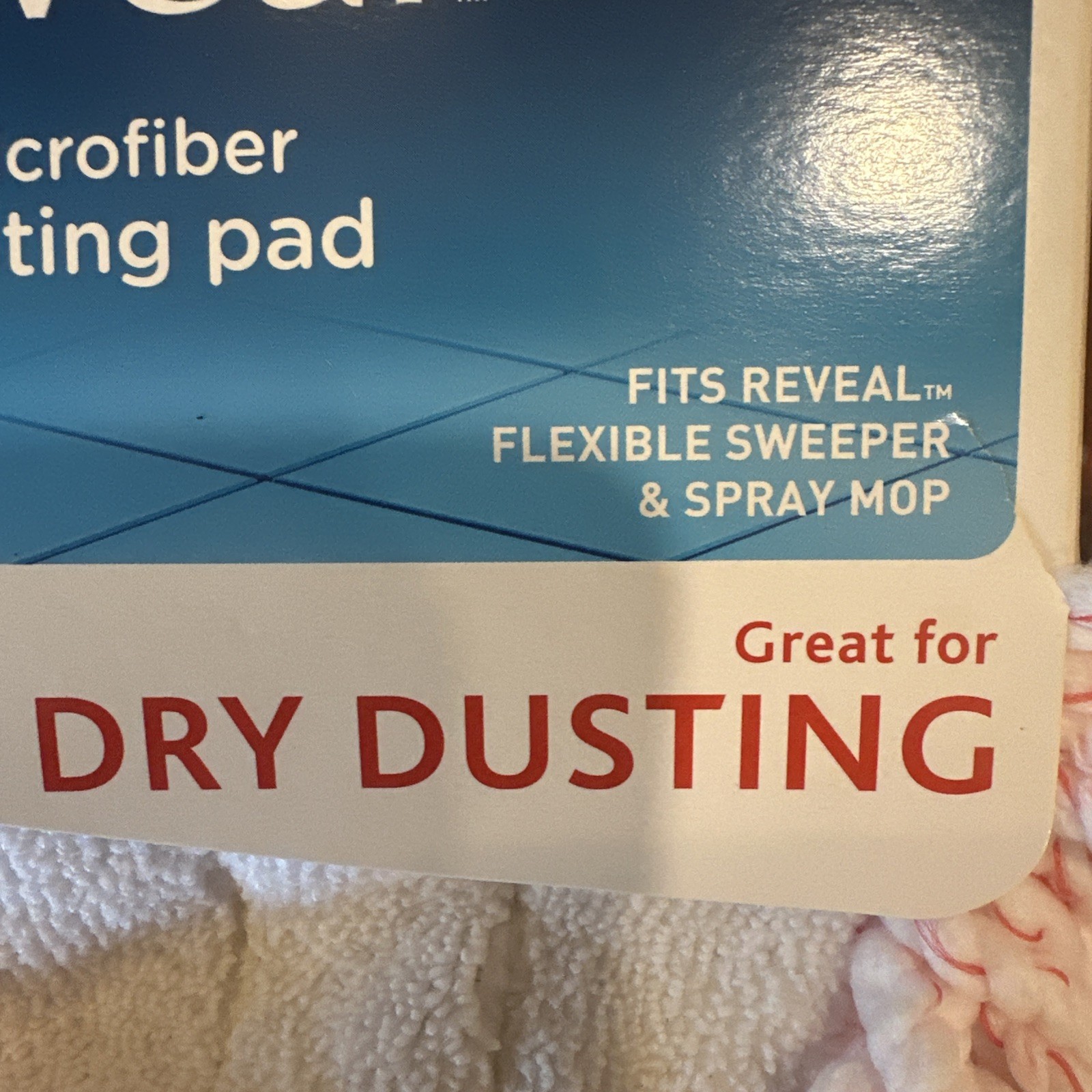 Rubbermaid Reveal Microfiber Dusting Pad 16.5″ 1M20 NEW for flexible sweeper