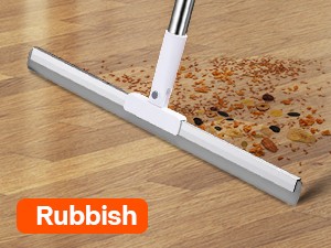 Silicone Squeegee for Floor, 180° Rotating Squeegee Broom, Floor Squeegee with a
