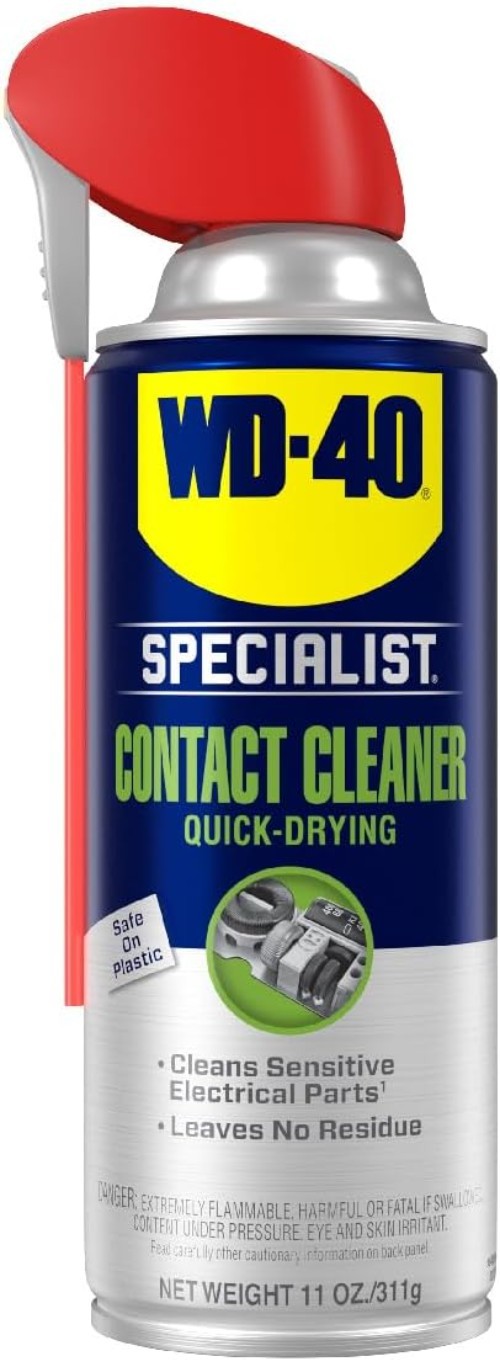 Residue-Free 11oz Specialist Contact Cleaner Spray for Safe Electrical Cleaning