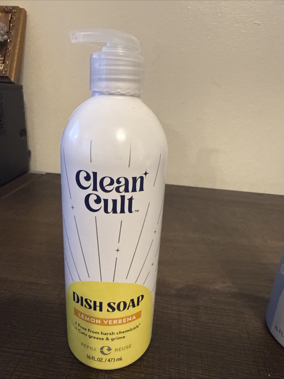 2-CLEAN CULT DISH SOAP 16 OZ CAN EACH-FRESH RAIN & LEMON VERBENA-BOTH NEW
