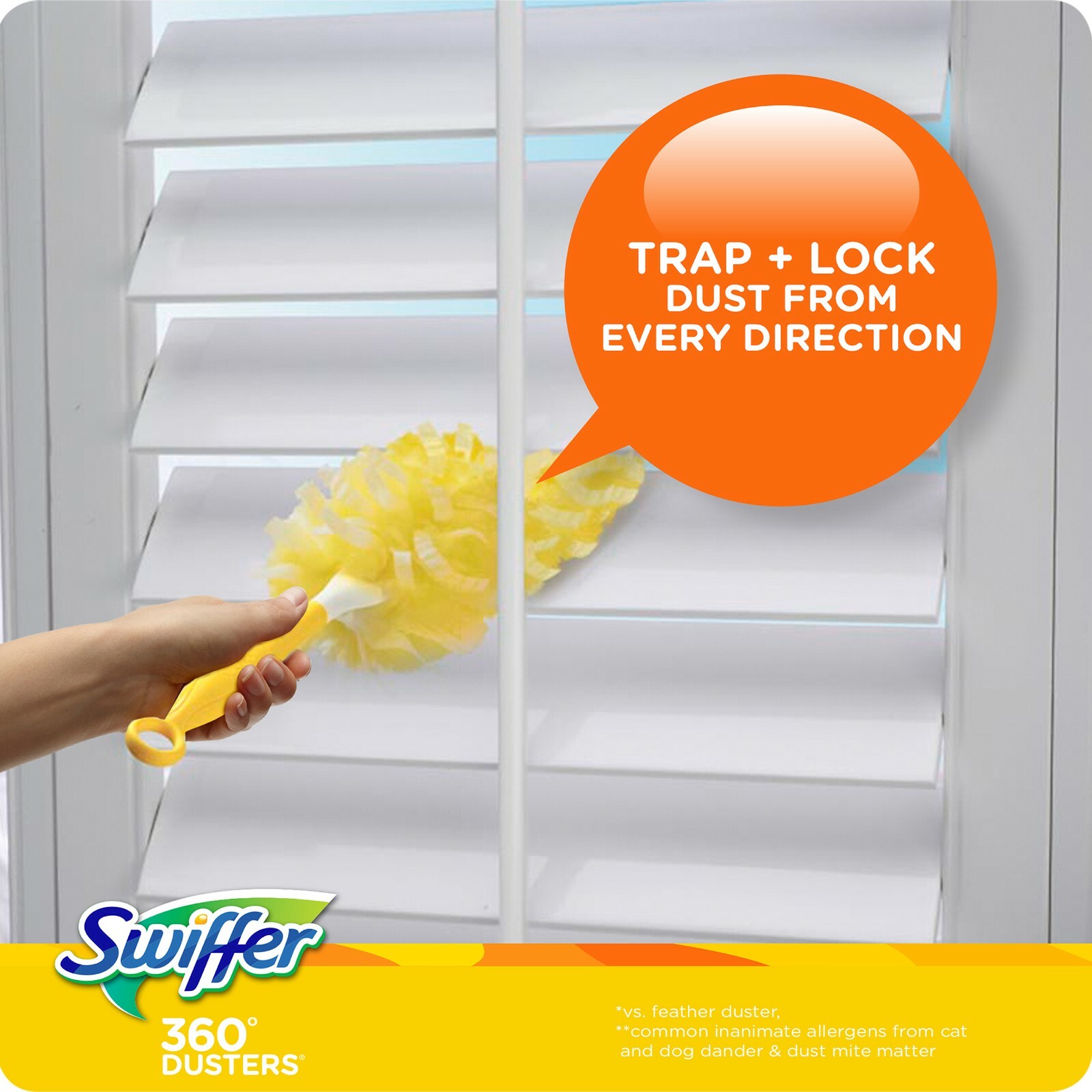 Swiffer Heavy Duty 360 Duster Dust Cleaning Kit Trap & Lock ~ 2 Dusters Included